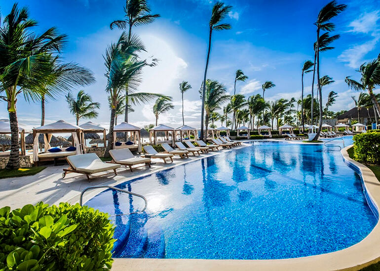 The Elegance Club pool at Majestic Elegance Punta Cana