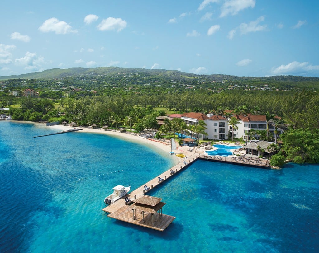 An aerial view of Zoetry Montego Bay Jamaica.